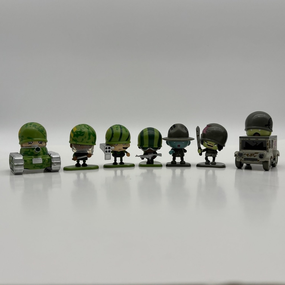 Awesome Little Green Men Army Zombie Company Lot of 7